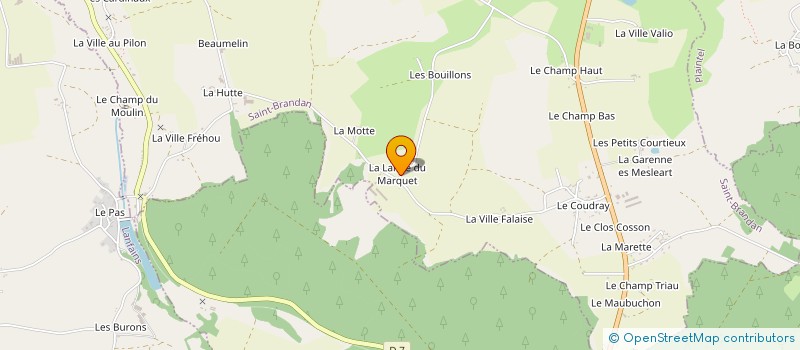 localisation de l'entreprise MONSIEUR ALAIN LE COQ  SAINT-BRANDAN