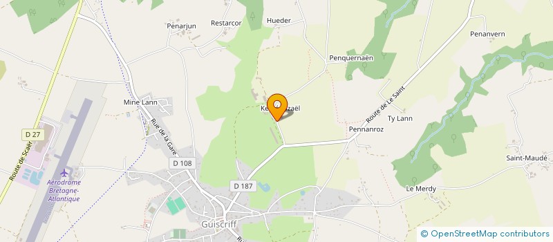 localisation de l'entreprise MONSIEUR ALAIN LE DARS  GUISCRIFF