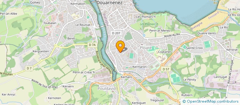 localisation de l'entreprise MONSIEUR ALAIN LE DOARE à DOUARNENEZ