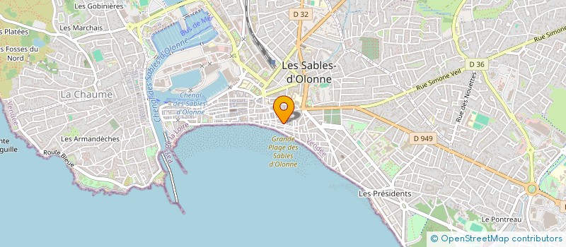 localisation de l'entreprise MONSIEUR ALAIN LE DOUJET à LES SABLES D'OLONNE