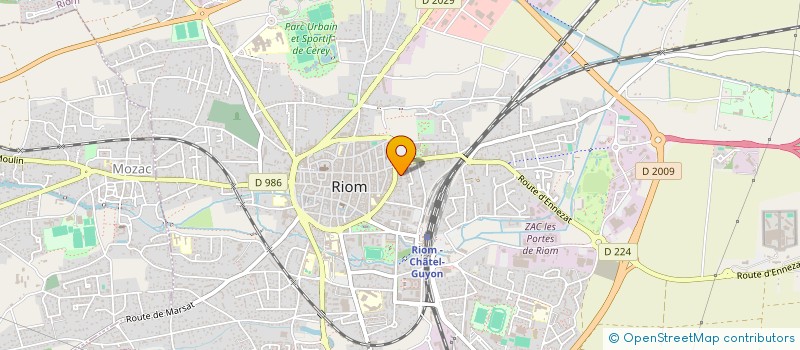 localisation de l'entreprise MONSIEUR ALAIN LE FAOU  RIOM