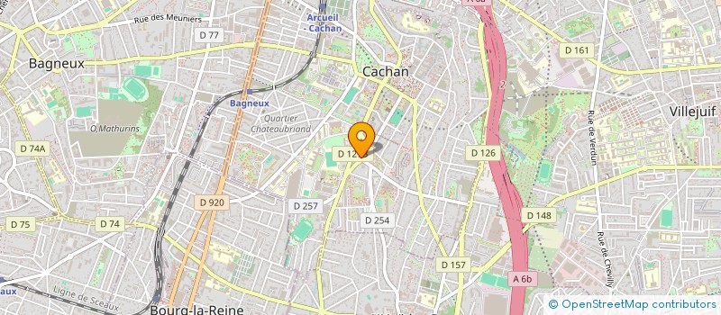 localisation de l'entreprise MONSIEUR ALAIN LE FLOCH  CACHAN