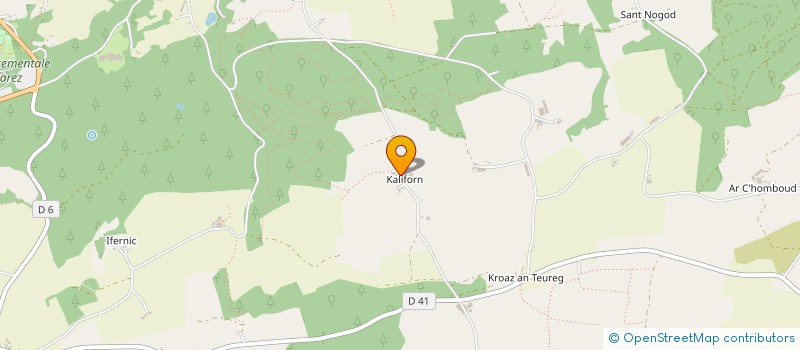 localisation de l'entreprise MONSIEUR ALAIN LE GALL  SAINT-GOAZEC