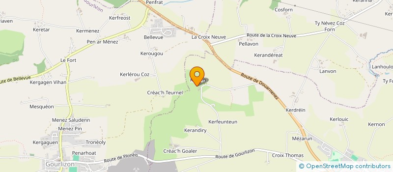 localisation de l'entreprise MONSIEUR ALAIN LE GOFF  LANDUDEC