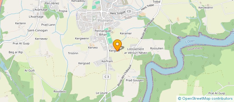 localisation de l'entreprise MONSIEUR ALAIN LE GUIRIEC  PLOMELIN