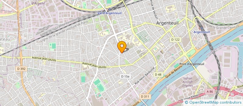 localisation de l'entreprise MONSIEUR ALAIN LE GUYADER  ARGENTEUIL