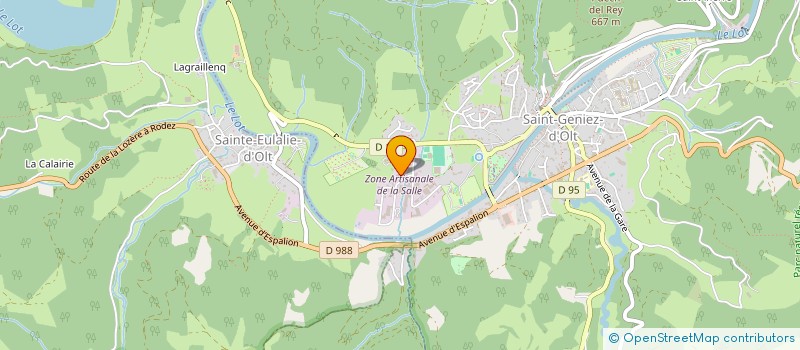 localisation de l'entreprise MONSIEUR ALAIN LE MAO  SAINT GENIEZ D'OLT ET D'AUBRAC