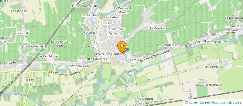 localisation de l'entreprise MONSIEUR ALAIN LE MOUEE  PARCAY-MESLAY