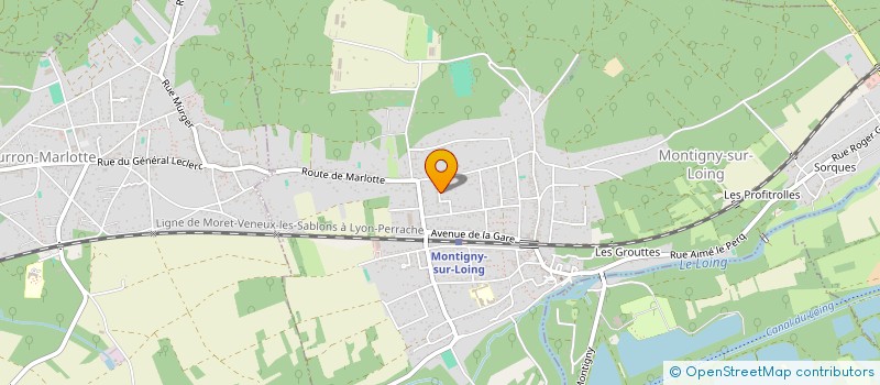 localisation de l'entreprise MONSIEUR ALAIN LE NEINDRE  MONTIGNY-SUR-LOING