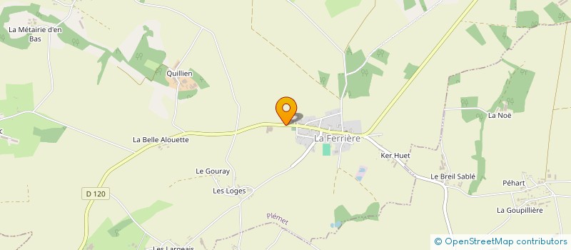 localisation de l'entreprise MONSIEUR ALAIN LE PALLEC  PLEMET