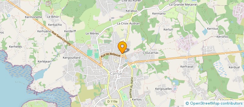 localisation de l'entreprise MONSIEUR ALAIN LE POTIER  CARNAC