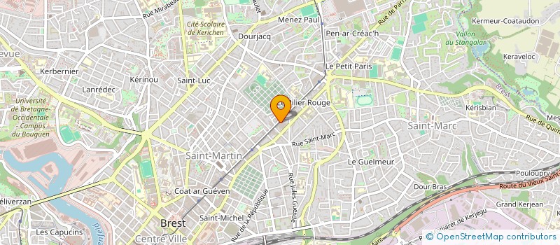 localisation de l'entreprise MONSIEUR ALAIN LE ROUX  BREST