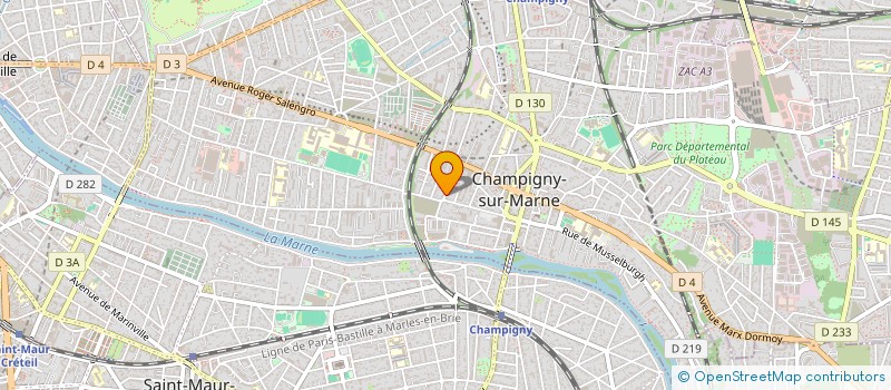 localisation de l'entreprise MONSIEUR ALAIN LE SANN à CHAMPIGNY-SUR-MARNE
