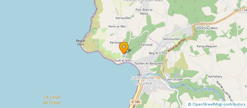localisation de l'entreprise MONSIEUR ALAIN LE SAUX à TREDREZ-LOCQUEMEAU