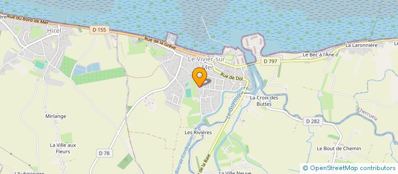 localisation de l'entreprise MONSIEUR ALAIN LEBEAU  LE VIVIER-SUR-MER