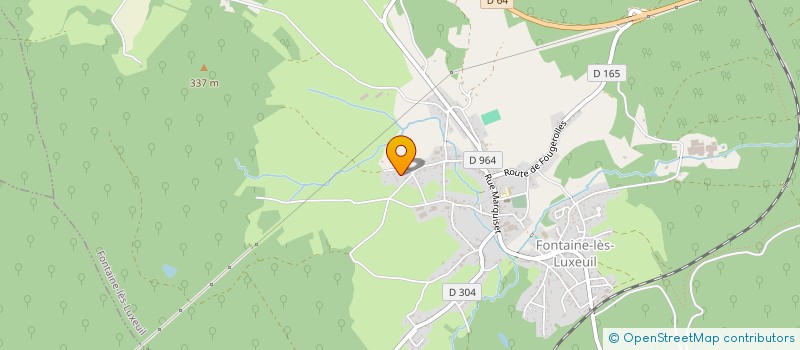 localisation de l'entreprise MONSIEUR ALAIN LEBEAU  FONTAINE-LES-LUXEUIL