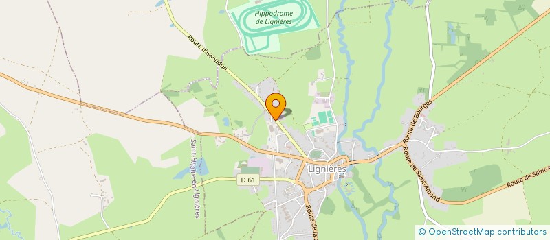 localisation de l'entreprise MONSIEUR ALAIN LEBLAY  LIGNIERES