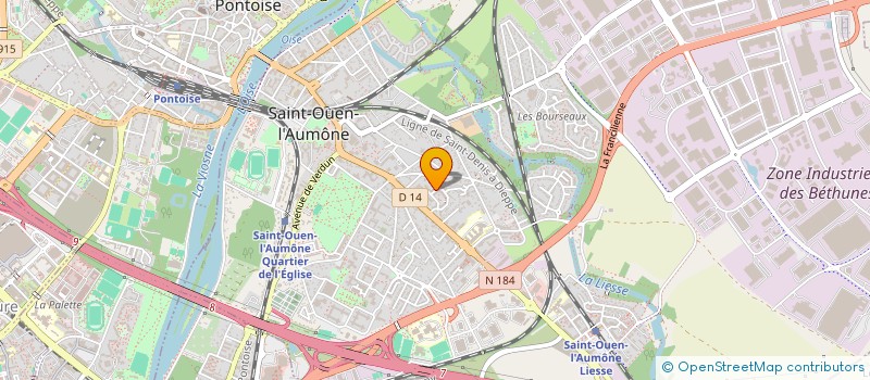 localisation de l'entreprise MONSIEUR ALAIN LEBON  SAINT-OUEN-L'AUMONE