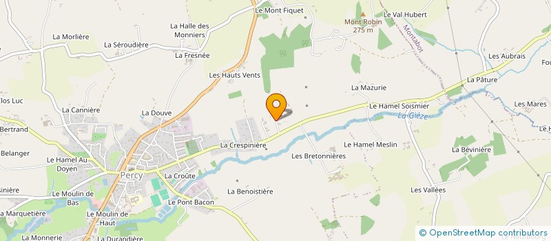 localisation de l'entreprise MONSIEUR ALAIN LEBOUVIER  PERCY-EN-NORMANDIE