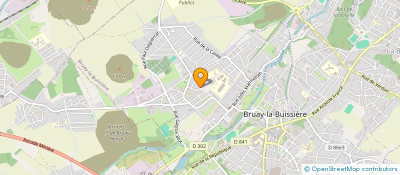 localisation de l'entreprise MONSIEUR ALAIN LEBRUN à BRUAY-LA-BUISSIERE