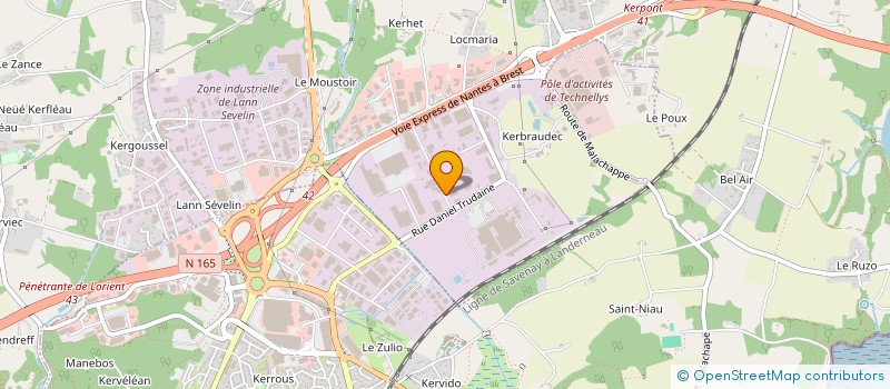 localisation de l'entreprise MONSIEUR ALAIN LEBRUN à CAUDAN