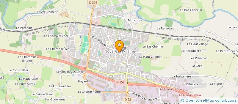 localisation de l'entreprise MONSIEUR ALAIN LECLAIRE à NOYAL-SUR-VILAINE