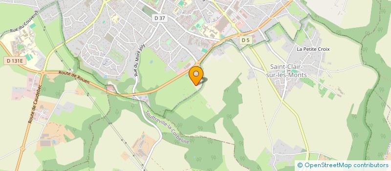 localisation de l'entreprise MONSIEUR ALAIN LECLERC  SAINT-CLAIR-SUR-LES-MONTS