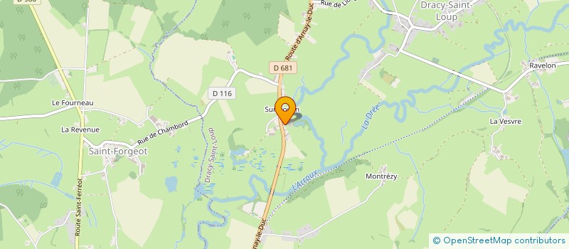 localisation de l'entreprise MONSIEUR ALAIN LEFEVRE  ANTULLY