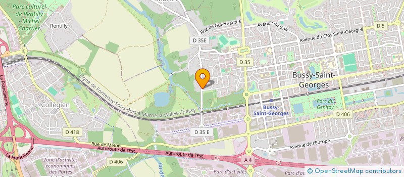 localisation de l'entreprise MONSIEUR ALAIN LEFEVRE  BUSSY-SAINT-GEORGES