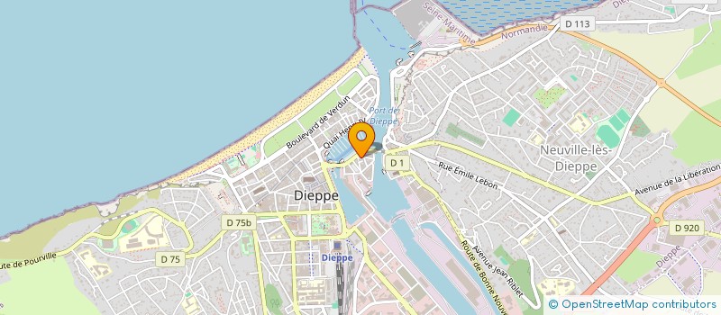 localisation de l'entreprise MONSIEUR ALAIN LEFORESTIER  DIEPPE