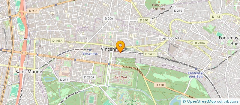 localisation de l'entreprise MONSIEUR ALAIN LEGATHE à VINCENNES