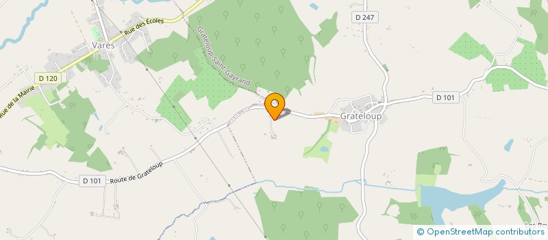 localisation de l'entreprise MONSIEUR ALAIN LEGLISE  GRATELOUP-SAINT-GAYRAND