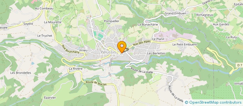 localisation de l'entreprise MONSIEUR ALAIN LEGONIDEC  PELUSSIN