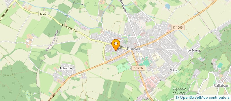 localisation de l'entreprise MONSIEUR ALAIN LEGRAND  DOUVAINE