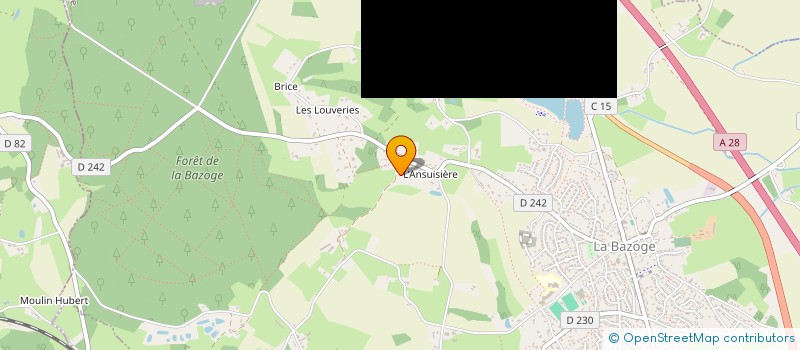 localisation de l'entreprise MONSIEUR ALAIN LEGRAS  LA BAZOGE