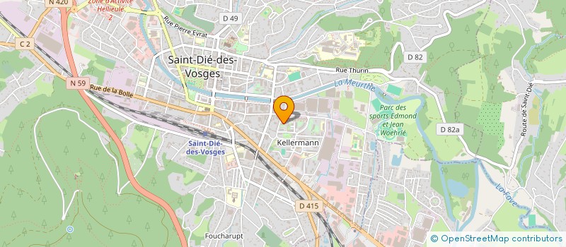 localisation de l'entreprise MONSIEUR ALAIN LEH  SAINT-DIE-DES-VOSGES