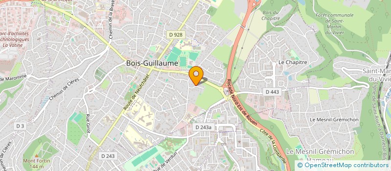 localisation de l'entreprise MONSIEUR ALAIN LELIEVRE à BOIS-GUILLAUME