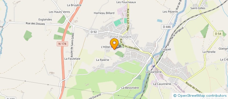 localisation de l'entreprise MONSIEUR ALAIN LEMAITRE  PONT-HEBERT