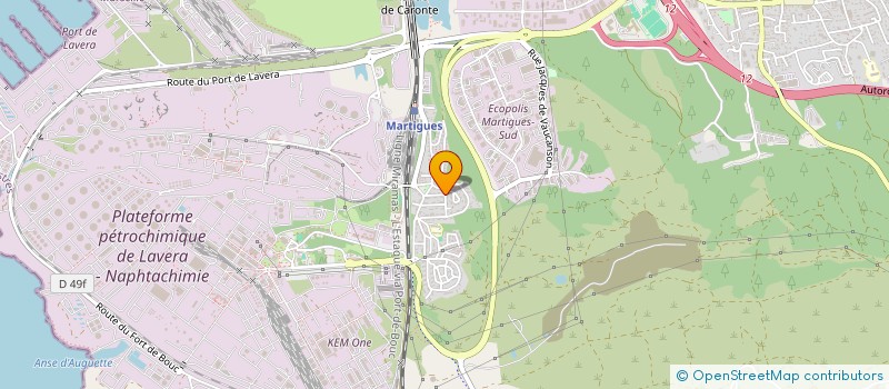 localisation de l'entreprise MONSIEUR ALAIN LEMENAGER  MARTIGUES