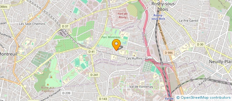 localisation de l'entreprise MONSIEUR ALAIN LEMOINE à MONTREUIL