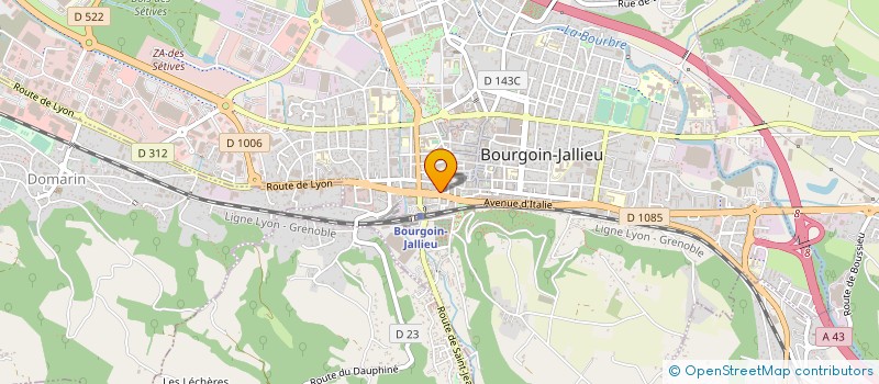 localisation de l'entreprise MONSIEUR ALAIN LEMONON  BOURGOIN-JALLIEU