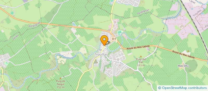 localisation de l'entreprise MONSIEUR ALAIN LENAN  TROUILLAS