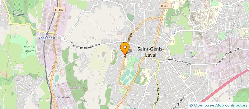 localisation de l'entreprise MONSIEUR ALAIN LEPAPE à SAINT-GENIS-LAVAL