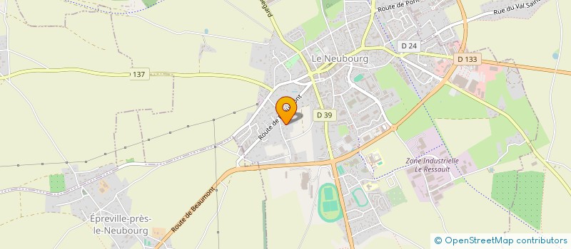 localisation de l'entreprise MONSIEUR ALAIN LEPETIT  LE NEUBOURG