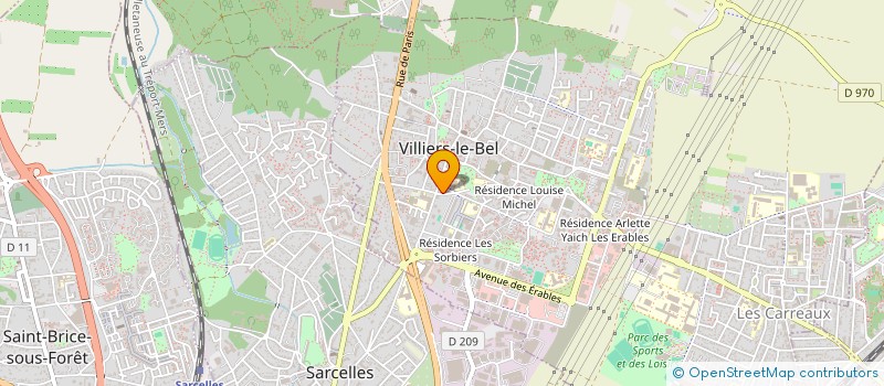 localisation de l'entreprise MONSIEUR ALAIN LEPINE  VILLIERS-LE-BEL