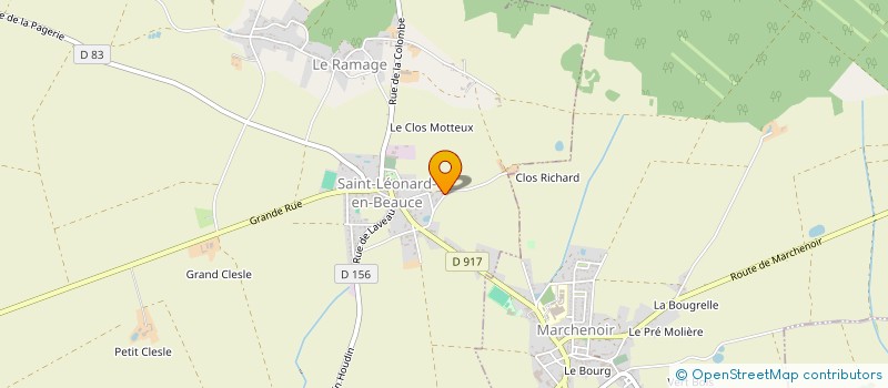 localisation de l'entreprise MONSIEUR ALAIN LEQUATRE  SAINT-LEONARD-EN-BEAUCE