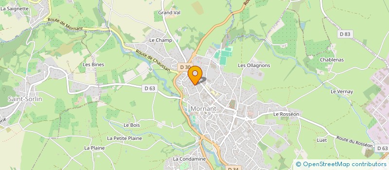 localisation de l'entreprise MONSIEUR ALAIN LEROUX  MORNANT