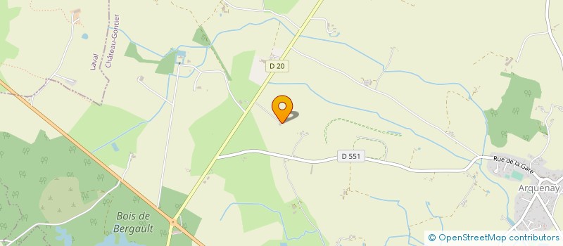 localisation de l'entreprise MONSIEUR ALAIN LEROY  ARQUENAY