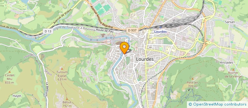 localisation de l'entreprise MONSIEUR ALAIN LEROY  LOURDES