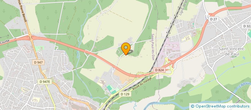 localisation de l'entreprise MONSIEUR ALAIN LESCLAUX  SAINT-PAUL-LES-DAX